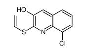 8-chloro-2-ethenylsulfanylquinolin-3-ol结构式