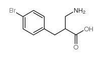 2-氨基甲基-3-(4-溴苯基)-丙酸结构式