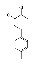 2-CHLORO-N-(4-METHYLBENZYL)PROPANAMIDE structure
