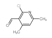 2-Chloro-4,6-dimethylpyridine-3-carboxaldehyde structure