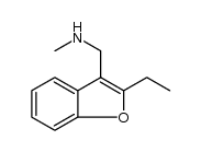 N-[(2-ETHYL-1-BENZOFURAN-3-YL)METHYL]-N-METHYLAMINE HYDROCHLORIDE Structure