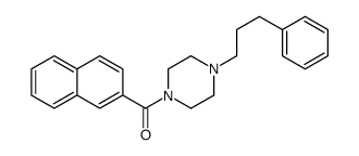 naphthalen-2-yl-[4-(3-phenylpropyl)piperazin-1-yl]methanone结构式