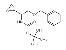 Erythro-N-Boc-O-benzyl-L-serine epoxide结构式