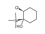 1-trimethylsilyl-t-2-chlorocyclohexan-r-1-ol结构式