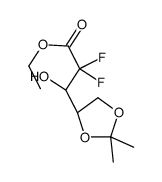 ethyl 3-[(4R)-2,2-dimethyl-1,3-dioxolan-4-yl]-2,2-difluoro-3-hydroxypropanoate Structure