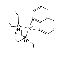 [Pd(1,8-naphthalenediyl)(PEt3)2] Structure