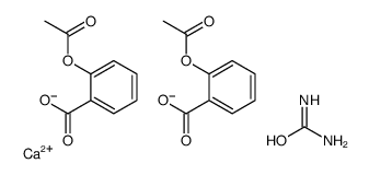 bis[o-acetylsalicylato](urea-O)calcium Structure