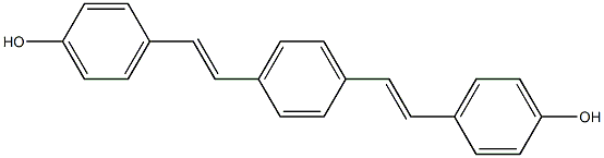 4,4'-((1E,1'E)-1,4-phenylenebis(ethene-2,1-diyl))diphenol Structure