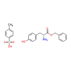 benzyl 2-amino-3-(4-hydroxyphenyl)propanoate,4-methylbenzenesulfonic acid structure