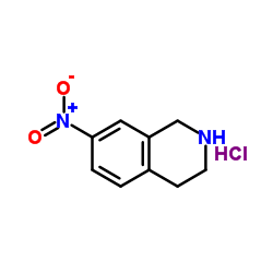 7-硝基-1,2,3,4-四氢异喹啉盐酸盐结构式