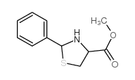 2-phenylthiazolidine-4-carboxylic acid methyl ester Structure