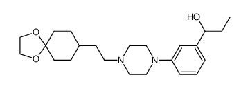 1-(3-{4-[2-(1,4-dioxaspiro[4.5]dec-8-yl)ethyl]piperazin-1-yl}phenyl)propan-1-ol结构式