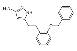 5-[2-(2-phenylmethoxyphenyl)ethyl]-1H-pyrazol-3-amine Structure