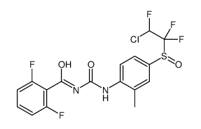 N-[[4-(2-chloro-1,1,2-trifluoroethyl)sulfinyl-2-methylphenyl]carbamoyl]-2,6-difluorobenzamide结构式