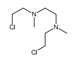 N,N'-bis(2-chloroethyl)-N,N'-dimethylethane-1,2-diamine结构式