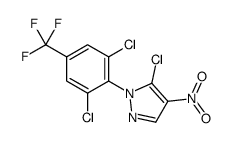 5-chloro-1-[2,6-dichloro-4-(trifluoromethyl)phenyl]-4-nitropyrazole结构式