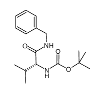 Boc-L-valine-benzylamide Structure