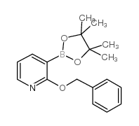 2-苄氧基吡啶-3-硼酸频哪酯结构式
