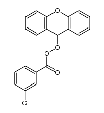 9H-xanthen-9-yl 3-chlorobenzoperoxoate Structure
