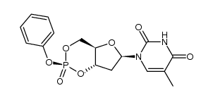 cis-phenyl ester of thymidine 3',5'-cyclic monophosphate结构式