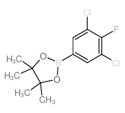 3,5-二氯-4-氟苯硼酸频哪醇酯结构式