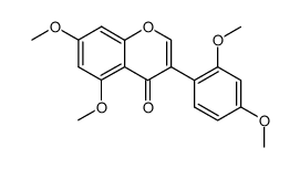5,7,2',4'-tetramethoxyisoflavone Structure