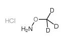 Methoxyl-d3-amine Hydrochloride Structure