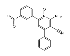 2-amino-3-cyano-6-(3-nitrophenyl)-4-phenylpyridine 1-oxide Structure