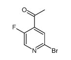 1-(2-溴-5-氟吡啶-4-基)乙酮结构式