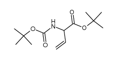 tert-butyl 2-((tert-butoxycarbonyl)amino)but-3-enoate结构式