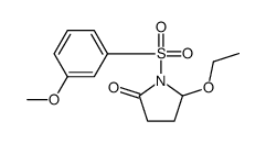 5-ethoxy-1-(3-methoxyphenyl)sulfonylpyrrolidin-2-one结构式