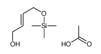 acetic acid,4-trimethylsilyloxybut-2-en-1-ol结构式