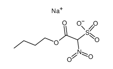 sodium butyl(nitrosulfo)acetate Structure