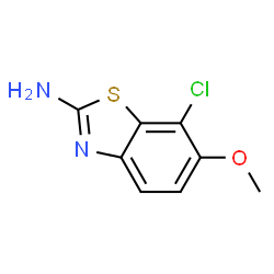 2-Benzothiazolamine,7-chloro-6-methoxy-(9CI)结构式
