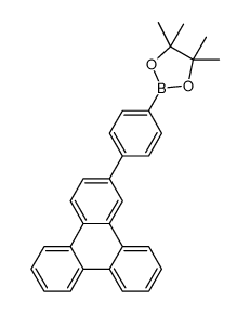 4,4,5,5-tetramethyl-2-(4-(triphenylen-2-yl)phenyl)-1,3,2-dioxaborolane结构式