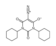 1,3-dicyclohexyl-5-diazonio-2,6-dioxopyrimidin-4-olate结构式