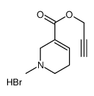 1,2,5,6-四氢-1-甲基-3-吡啶羧酸 2-丙炔-1-基酯氢溴酸盐结构式