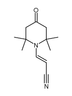 trans-N-β-triacetoneaminoacrylonitrile Structure