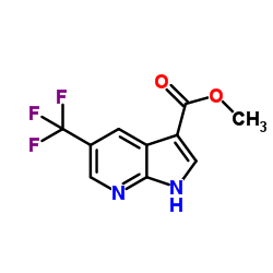 5-(Trifluoromethyl)-7-azaindole-3-carboxylic acid Methyl ester Structure