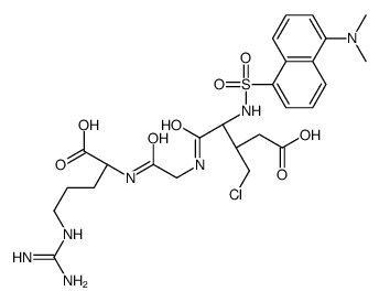 dansylglutamyl-glycyl-arginyl chloromethyl ester Structure