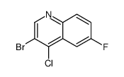 3-Bromo-4-chloro-6-fluoroquinoline Structure