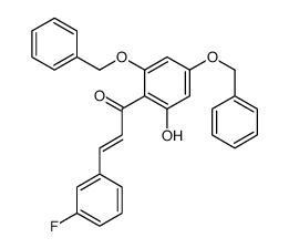 3-(3-氟苯基)-1-[2-羟基-4,6-(二苯甲氧基)苯基]-2-丙烯-1-酮结构式