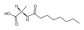 N-n-octanoyl (L)-alanine结构式