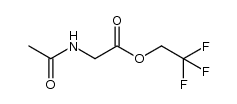 N-acetylglycine 2,2,2-trifluoroethyl ester Structure