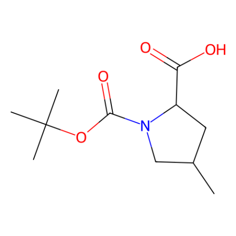 (2R,4R)-1-BOC-4-METHYL-PYRROLIDINE-2-CARBOXYLICACID Structure