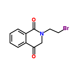 2-(2-Bromoethyl)-2,3-dihydro-1,4-isoquinolinedione结构式