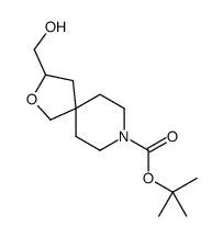 3-(羟甲基)-2-氧杂-8-氮杂螺[4.5]癸烷-8-羧酸叔丁酯结构式
