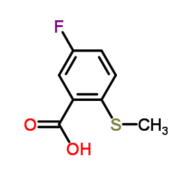 5-Fluoro-2-(methylthio)benzoic acid Structure