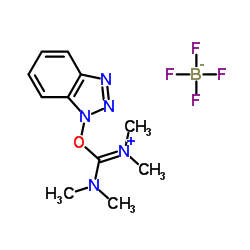 O-(苯并三唑-1-基)-N,N,N',N'-四甲基脲四氟硼酸酯结构式