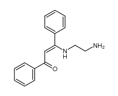 (Z)-3-((2-aminoethyl)amino)-1,3-diphenylprop-2-en-1-one结构式